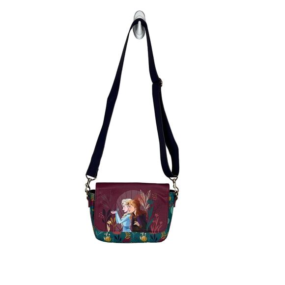 Disney Parks Frozen Princess Anna & Elsa Crossbody Bag Purse - Picture 1 of 7